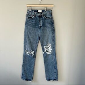 Aritzia AGOLDE Lana Denim Straight Jeans Size 24
